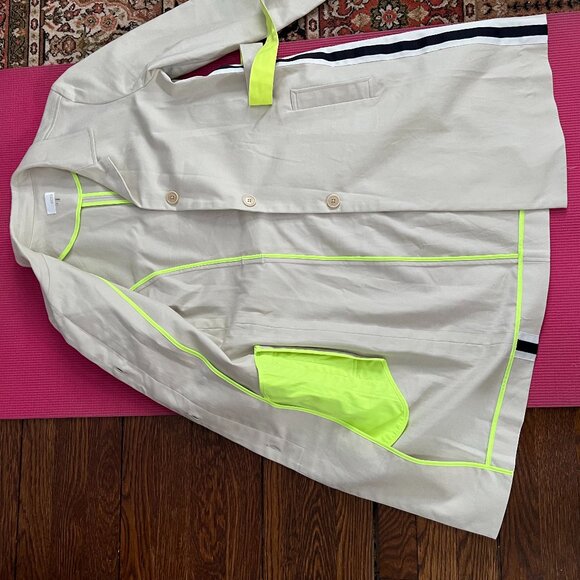 NEW 'ecru' Twill Cotton Trench Coat - Picture 4 of 15